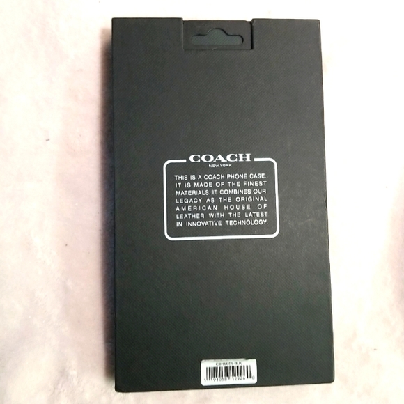 Coach Black Leather Slim Protective Case for iPhone 12 Pro Max - Picture 4 of 7